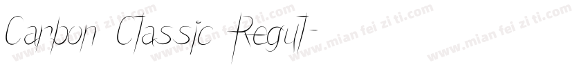 Carbon Classic Regul字体转换